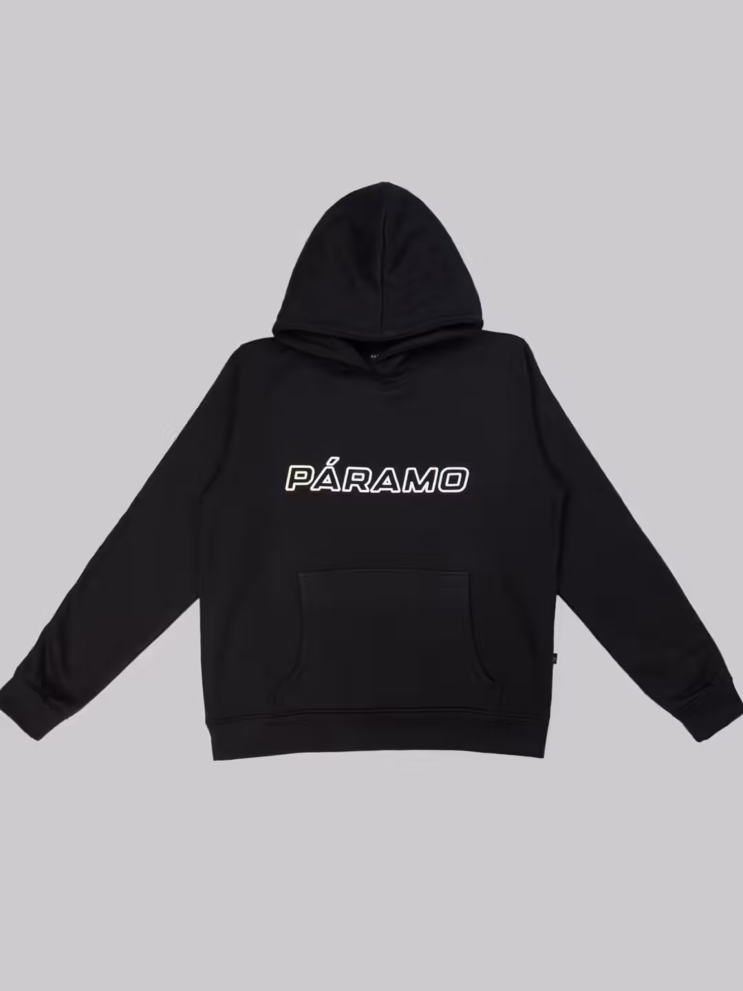 Hoodie Esencial Páramo - Negro, Buzo con capota en algodón perchado de alto gramaje, con estampado de alta densidad 'PÁRAMO' en la parte frontal.